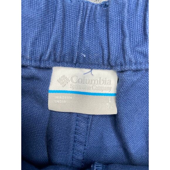 Columbia (PFG) Unisex Shorts Navy Blue Size Large 6 inch inseam - Picture 2 of 6